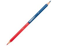 Crayon de couleur TWIN, triangulaire, bleu/rouge