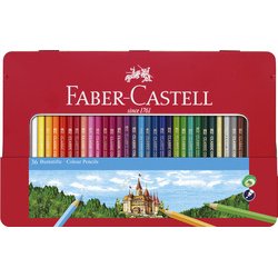 En_lapices de colores faber castell caja metalica de 36 colores surtidos