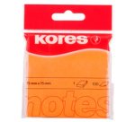 Note adhésive 'NEON', 75 x 75mm, uni, jaune fluo