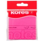 Note adhésive 'NEON', 75 x 75mm, uni, jaune fluo