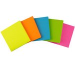 Note adhésive 'NEON', 75 x 75mm, uni, jaune fluo