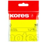 Note adhésive 'NEON', 75 x 75mm, uni, jaune fluo