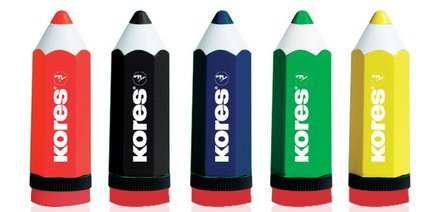 KOLORITO pencil sharpener, shaped like a pencil,