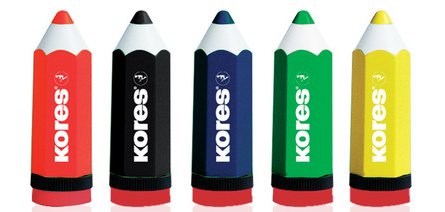 Taille-crayons KOLORITO, en forme de crayon,