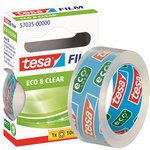 Plakband Eco & Clear, 15 mm x 10 m, transparant