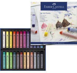 En_tiza pastel faber castell estuche carton de 24 unidades colores surtidos