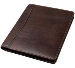 Conférencier 'MONACO', A5, cuir, marron foncé