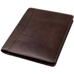 Conférencier 'MONACO', A5, cuir, marron foncé