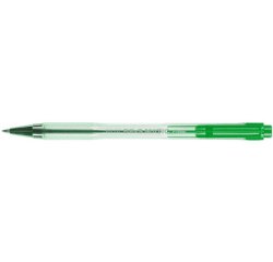 Stylo-bille pilot bp-s matic écriture fine 0.3mm 800m encre classique rétractable corps translucide rechargeable vert