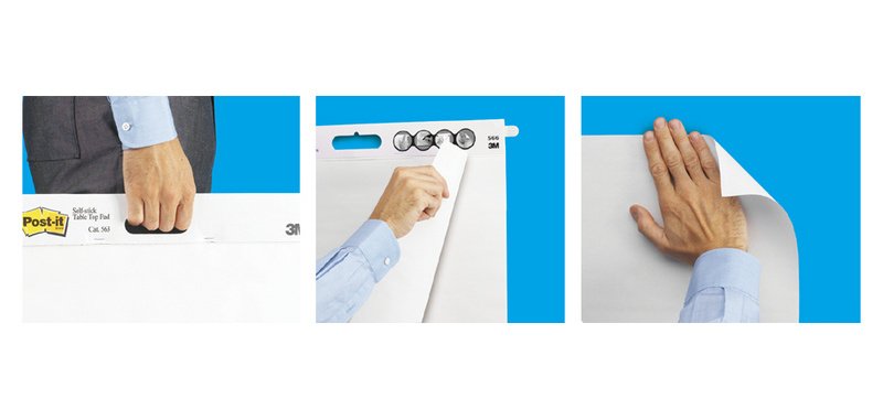 Bloc pour chevalet, 635 x 762 mm, blanc