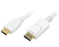 Câble HDMI - DisplayPort, 2,0 m, blanc