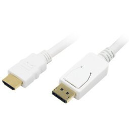 Câble HDMI - DisplayPort, 2,0 m, blanc