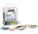 paperclips, plastic sheath, colored, 26 mm