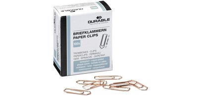 Paperclips, puntig, 32 mm, verkoperd