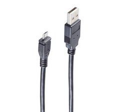 BASIC-S Câble USB 2.0 micro, USB-A - USB-B micro