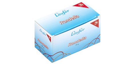 Bracelets élastiques RONDELLA, diamètre 25 mm, 100 g, rouge