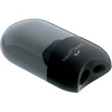 FABER-CASTELL Taille-crayon double, noir