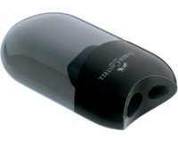 FABER-CASTELL Taille-crayon double, noir