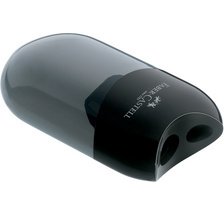 FABER-CASTELL Taille-crayon double, noir