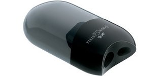 FABER-CASTELL Taille-crayon double, noir
