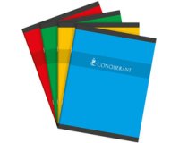 Cahier Conquerant 7 Agrafe 170X220 48P 70G Seyes Assorti