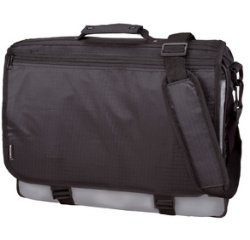 Sac à bandoulière 'WAVE', Polyester, noir/gris