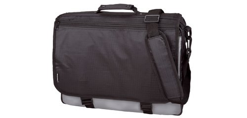 Sac à bandoulière 'WAVE', Polyester, noir/gris