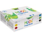 Gouache aux doigts 'MUCKI', 150 ml, kit de 6