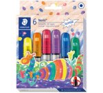 Craie gel Noris 'Glitter', étui carton de 6