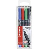 Stift voor folie OHPen universal permanent - etui van 4 stuks