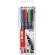 Stift voor folie OHPen universal permanent - etui van 4 stuks