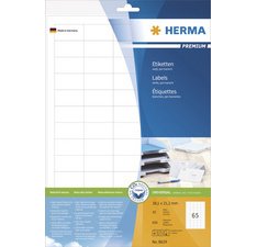 Etiquette HERMA Premium 8637 210x297mm A4 blanc 10 pièces