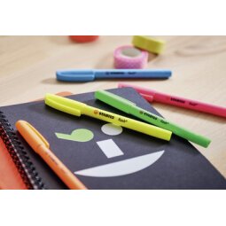 Markeerstift Flash, etui PP met 4 stuks