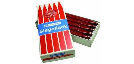 Cire à cacheter, vermillon