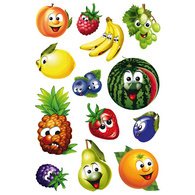 Sticker MAGIC 'fruits', yeux mobiles