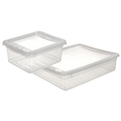 Boîte de rangement 'bea', 18 L, PP, transparent