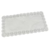 Napperon, rectangulaire, 400 x 200 mm, blanc