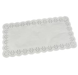 Napperon, rectangulaire, 400 x 200 mm, blanc