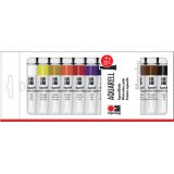 Peinture aquarelle, 12 ml, Kit de 12