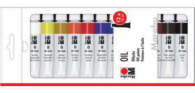 Peinture à l'huile, set de 12
