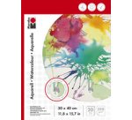 Bloc aquarelle, 240 x 320 mm, 210g/m2, 20 feuilles,