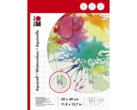 Block watercolor paper 240 x 320 mm 210 g/m² 20 sheets