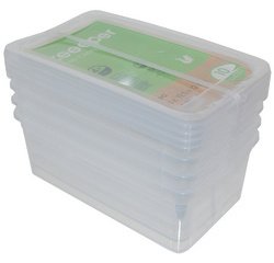 Kit de boîtes de rangement 'bea', 4x 5,6 litres, PP