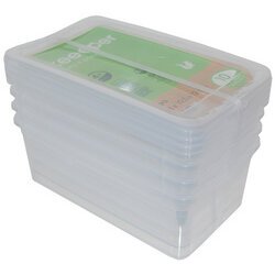 Kit de boîtes de rangement 'bea', 4x 5,6 litres, PP