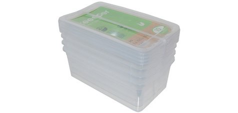 Kit de boîtes de rangement 'bea', 4x 5,6 litres, PP