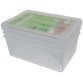 Set de rangement 'bea', 3x 18 litres, PP, couvercle