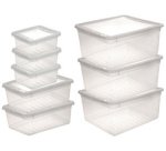 Opbergbakjes 'Bea', 8 stuks, PP