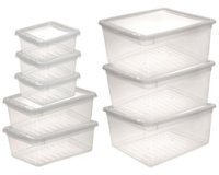 Set de boîtes de rangement 'bea', 8 pièces, PP