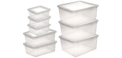 Opbergbakjes 'Bea', 8 stuks, PP