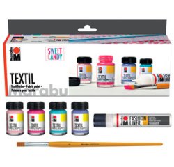 Verf voor stof 'Textil'- kit Sweet Candy